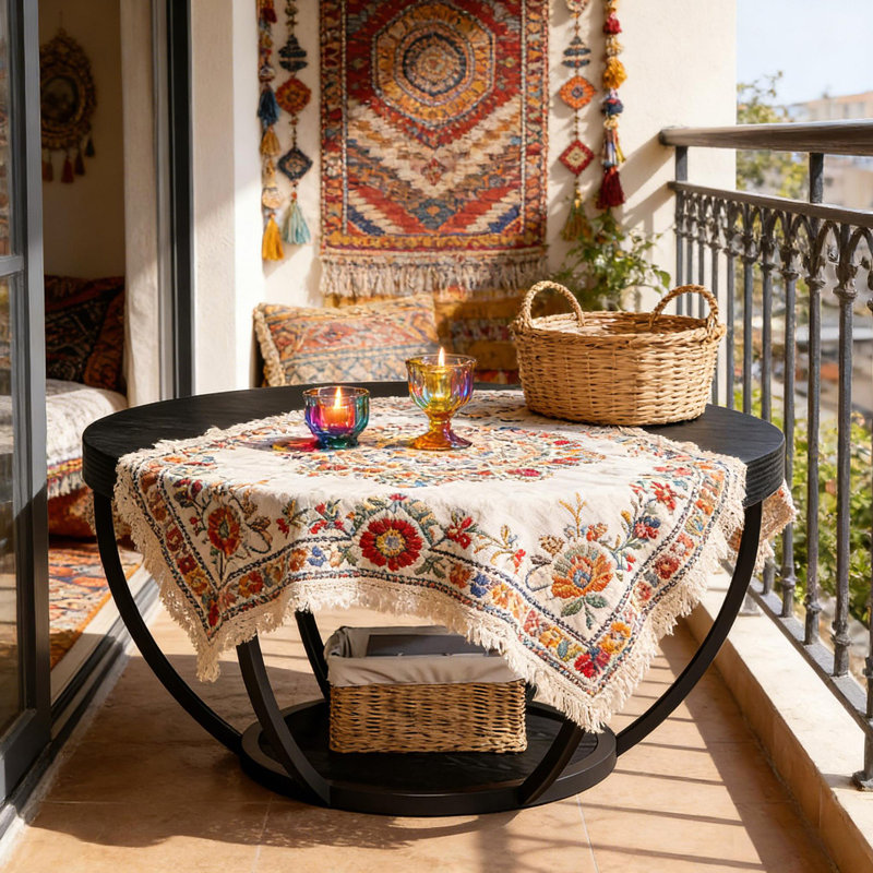 Round Chating Table,Central Table,2-Tier Coffee Table