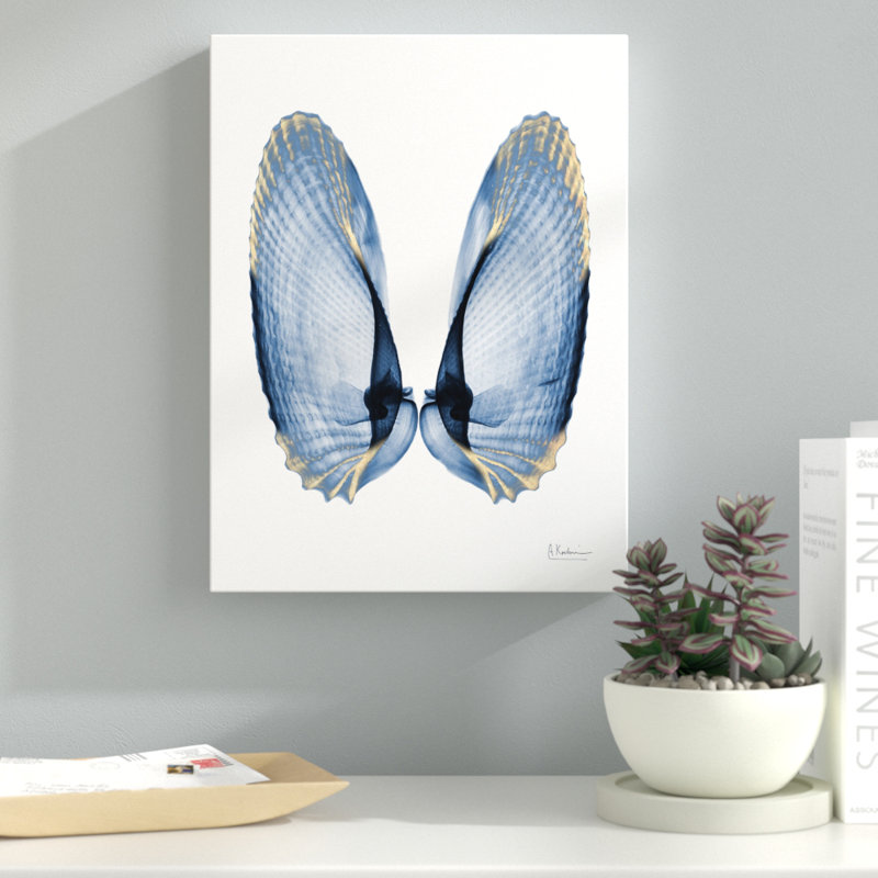 Golden Crusted Angel Wings - Wrapped Canvas Print, 122 cm H x 91 cm W