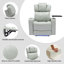Fauteuil inclinable électrique avec porte-gobelet rafraîchissant, haut-parleur Bluetooth, lumières DEL, ports USB, table-plateau et rangement pour accoudoirs-330061101