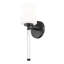 Applique murale 1 lumière noire mat 16 pouces Henri-123222961