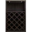 Armoire à vin 2 portes avec porte-verres à pied Espresso