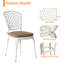 2 - Person Metal Patio Dining Set with Square Table-1362377180