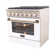 Custom Pro-Style 36 in. 5.2 cu. ft. 6-Burner Freestanding Gas Range with Convection Oven