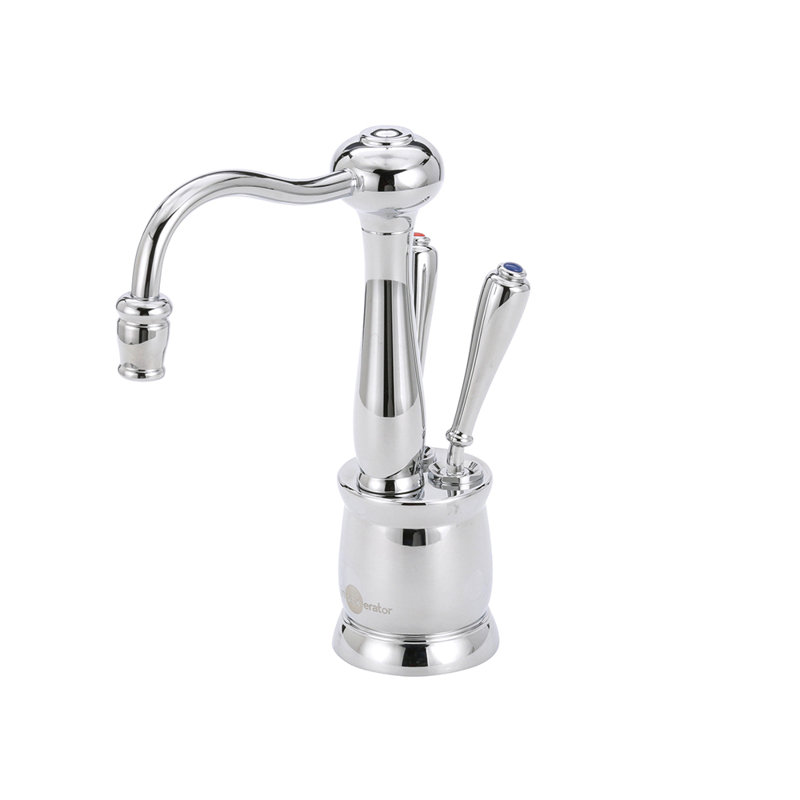 Distributeur d'eau chaude et froide antique antique, Chrome