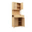 Armoire à thé naturelle, rangement à 1 ou 2 tiroirs, conception rustique, pour la maison et la salle de bain, 70,8 po X 27,08 15,02 po, 55,94 lb, très grand décor de salle de bain
