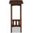 Mid-Century Modern Scandinavian Style Console Table With Slatted Shelf, Solid Rubber Wood And MDF Veneer, Dark Walnut Finish