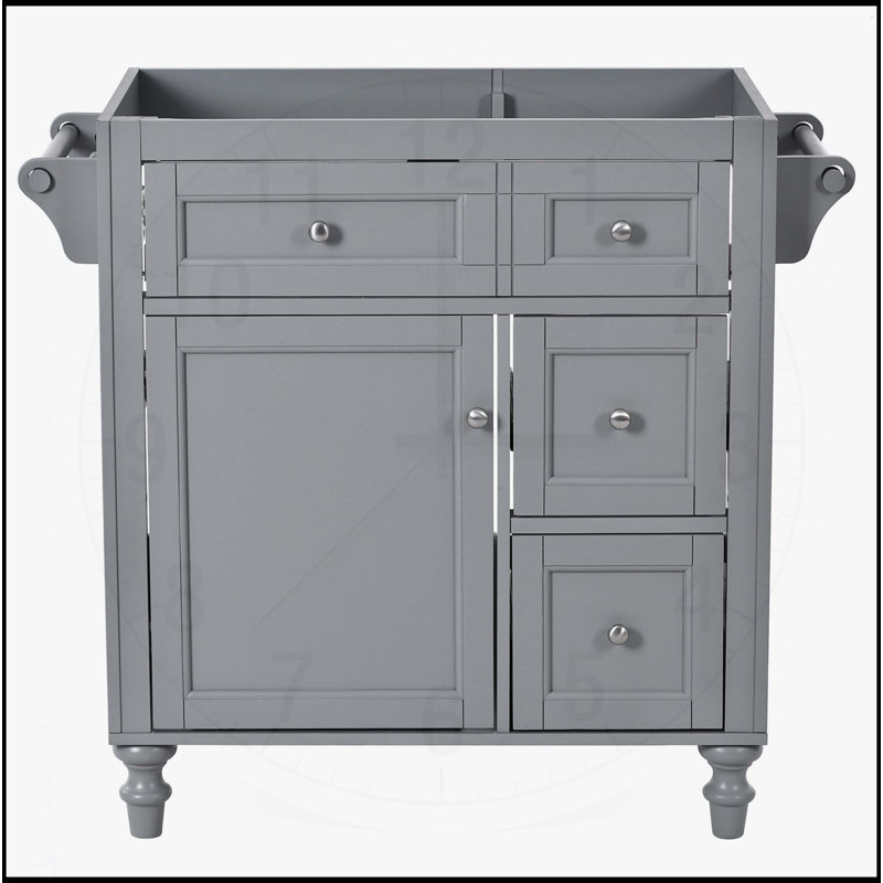 Meuble-lavabo de 30 po sans lavabo supérieur, Gris