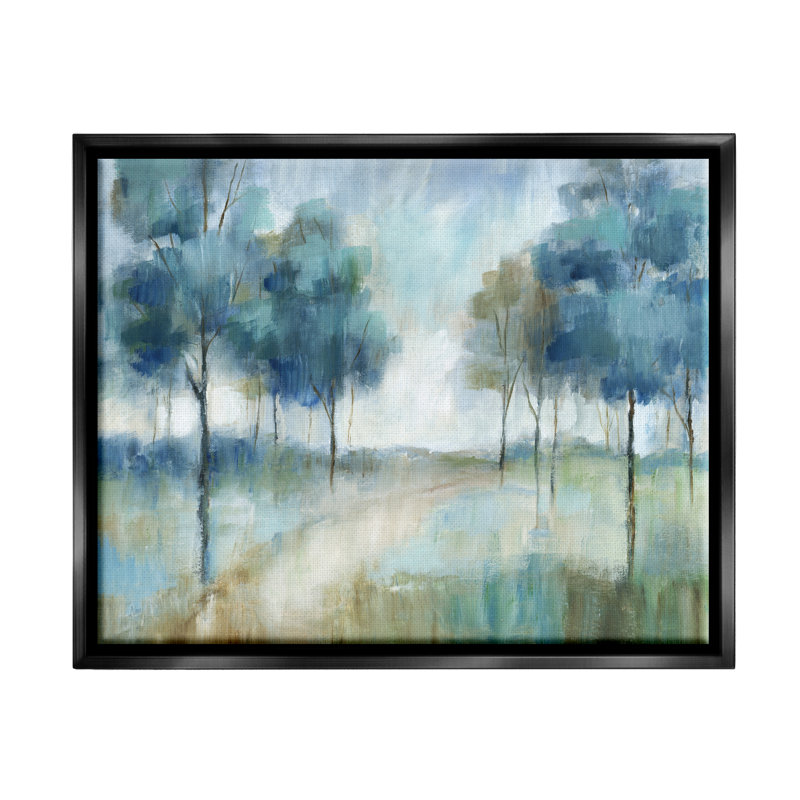 Art mural sur toile flottant Wildon Home®, Cadre flottant noir de jais, H 17 po x l 21 po x P 1,7 po