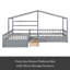 Lit plateforme simple avec trois tiroirs de rangement-591017758