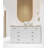 70.87" White Rectangular Solid Wood Reception Desk-2101073020