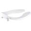 Lustra Elongated Toilet Seat with Anti-Microbial Agent and Self-Sustaining Check Hinge