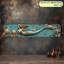 Signe de sirène enchanteresse avec bijoux de mer - décor turquoise et bord de mer doré, idéal pour le charme de la chambre à coucher et de la chambre
