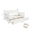Lit de jour simple en bois, blanc