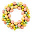 Vickerman 13" Artificial Pastel Easter Egg Wreath on a grapevine base.