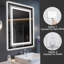 Miroir de salle de bain à DEL sans cadre 20 po x 28 po, miroir intelligent-1614689752