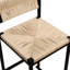 Paire de tabourets de bar en papier crémeux tissés à la corde, élégants pour les salles à manger. Base, siège confortable, ne pas glisser sur le sol 2Pcs-1295214226
