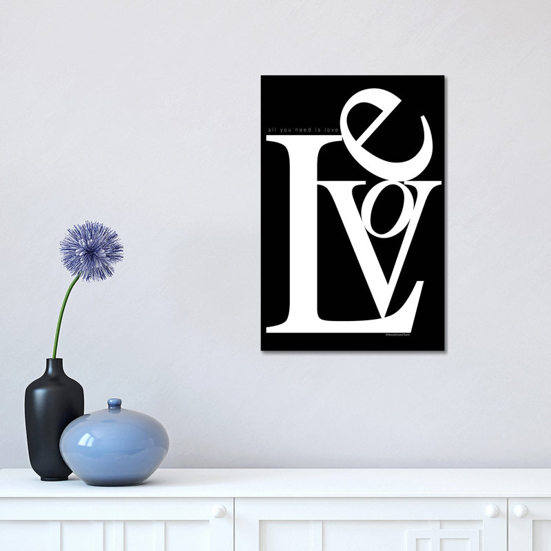 Love Stacked by Mercedes Lopez Charro - Print on Canvas, Wrapped Canvas, 101.6 cm H x 66.04 cm W x 3.175 cm D