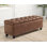 Banc de rangement avec repose-pieds de 51 po, banc de rangement de 30 gallons avec rangement