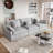 Kyna 119.29'' Slipcovered Sofa-1502560601