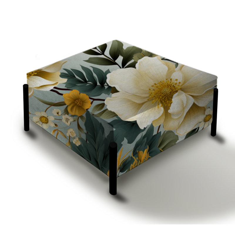 Motif de pivoines carrées Botanical Bliss Boho