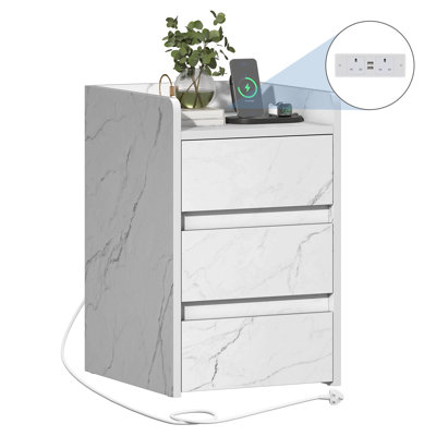 35cm W Bedside Table