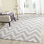 Tapis argenté/ivoire tuffeté à la main Kyleigh-15992173