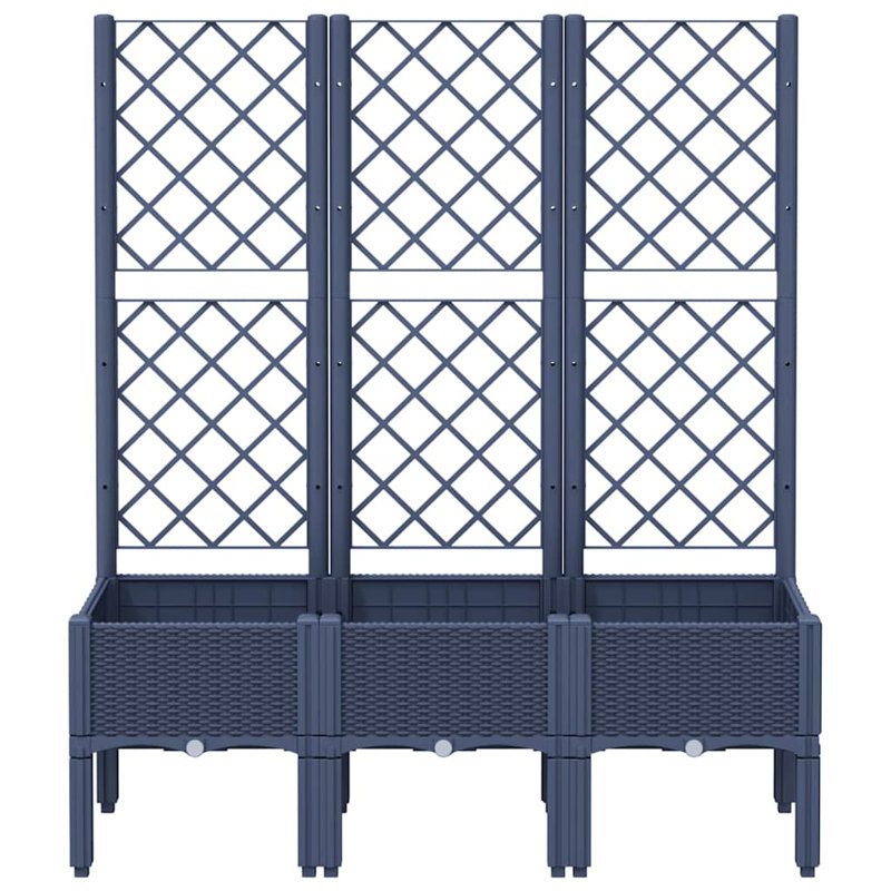 Akheem Planter Box, Blue Grey