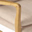 Fauteuil d'appoint rembourré avec coussin décoratif et bois de bouleau Amantha-419791166