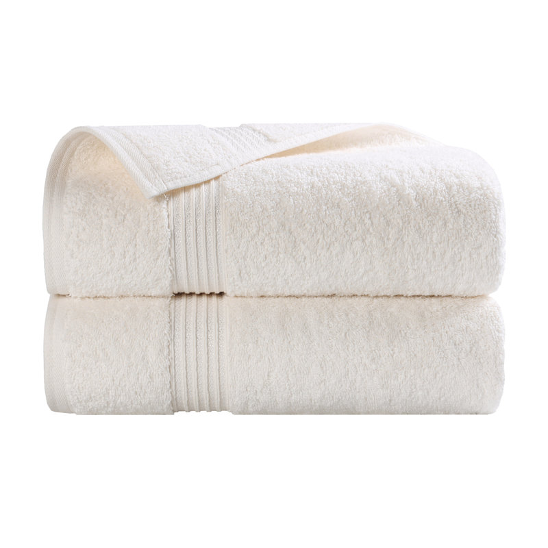 Ensemble de draps de bain ou de serviettes Oleg Heritage, Ivoire ivoire, Serviettes de bain ‑ emballage de deux
