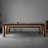 Modern simple rectangular solid wood table-109663268