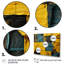 Cube abstrait jaune et vert - Collages abstraits, art mural-2078366172-2078366171