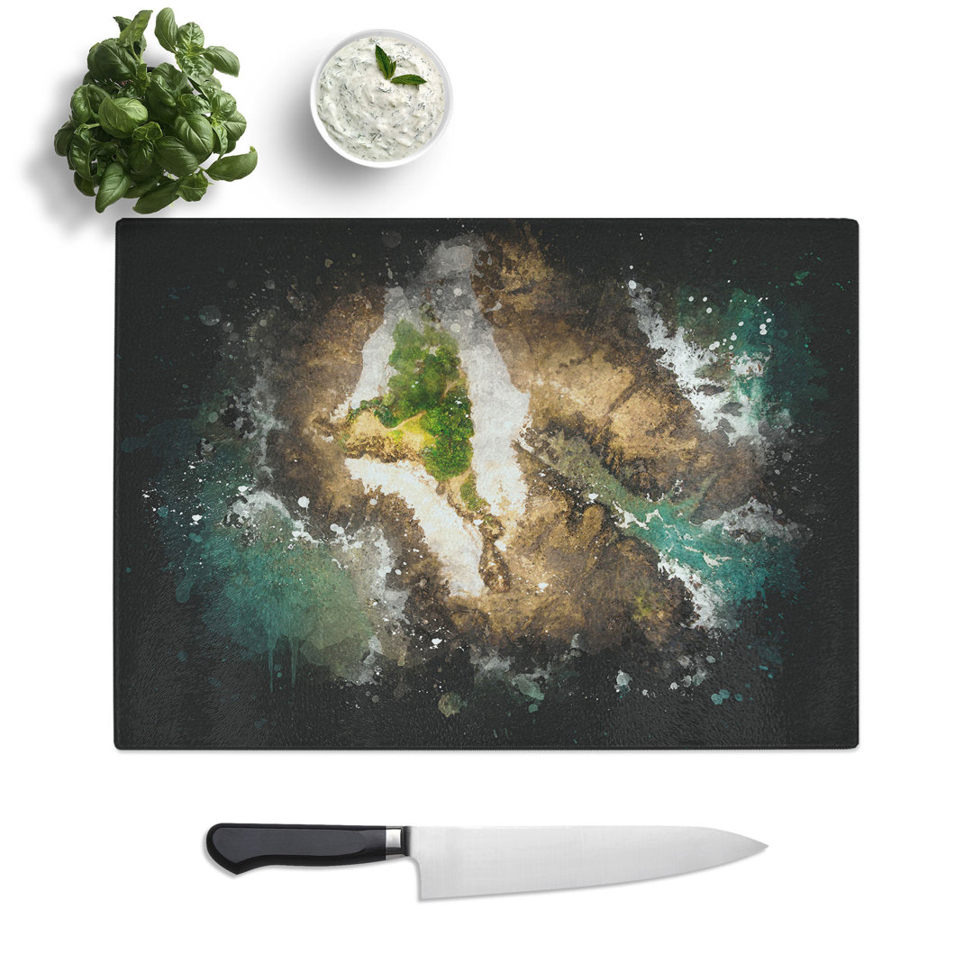 Samara in Costa Rica Paint Splash Chopping Board