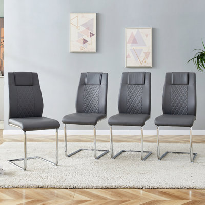 Chaises de salle à manger en similicuir