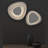 Abstract Panels LED Flush Mounted Sconce