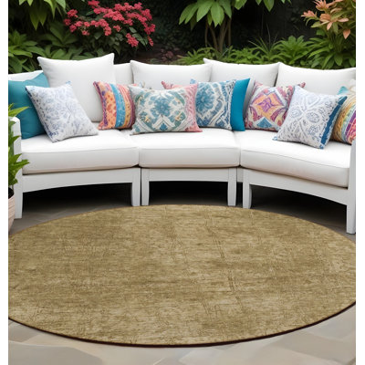 Tapis d'intérieur rond 8 po