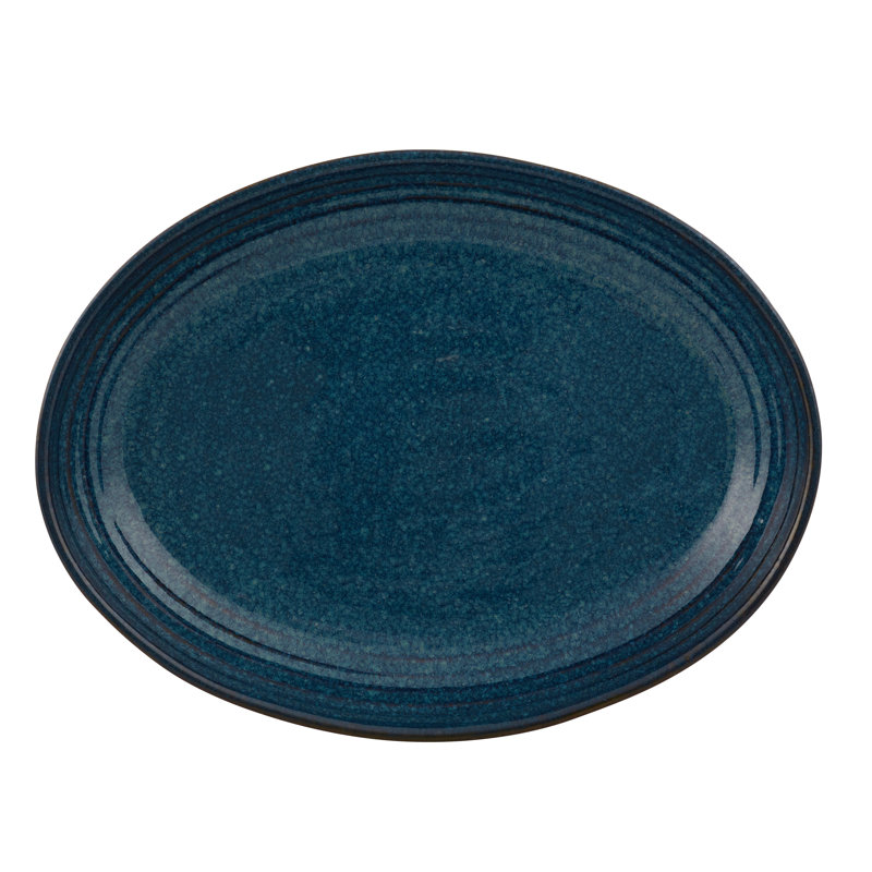 Gemstone Lapis Lazuli Stoneware Salad/Dessert Plate