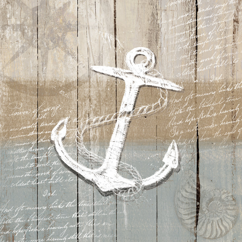Calm Anchor - Wrapped Canvas Print, 30cm H x 30cm W