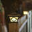 Solar Powered Integrated LED Post Cap Light Set of 2 for 4x4 Posts, Outdoor Fence Deck Lighting