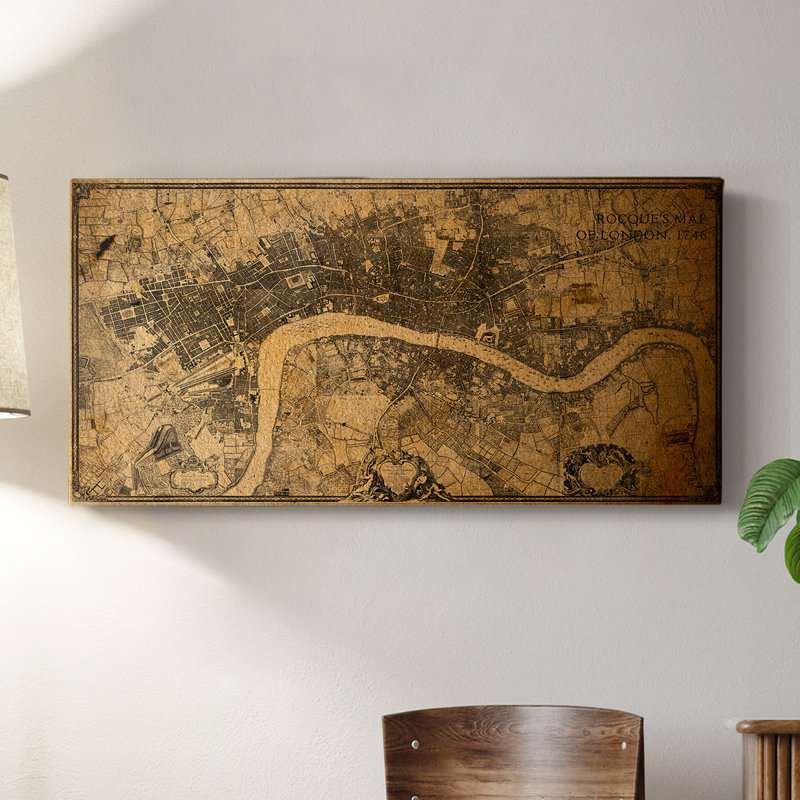 Nautical Series-CCL XXI- Toile tendue avec châssis - Prêt à accrocher, H 24 po x l 48 po