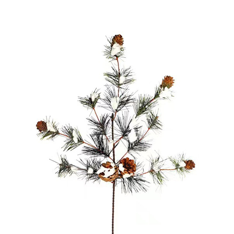 Tiges de pin enneigées