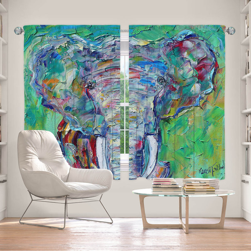 Room Darkening Curtain Pair, 40" W x 52" L