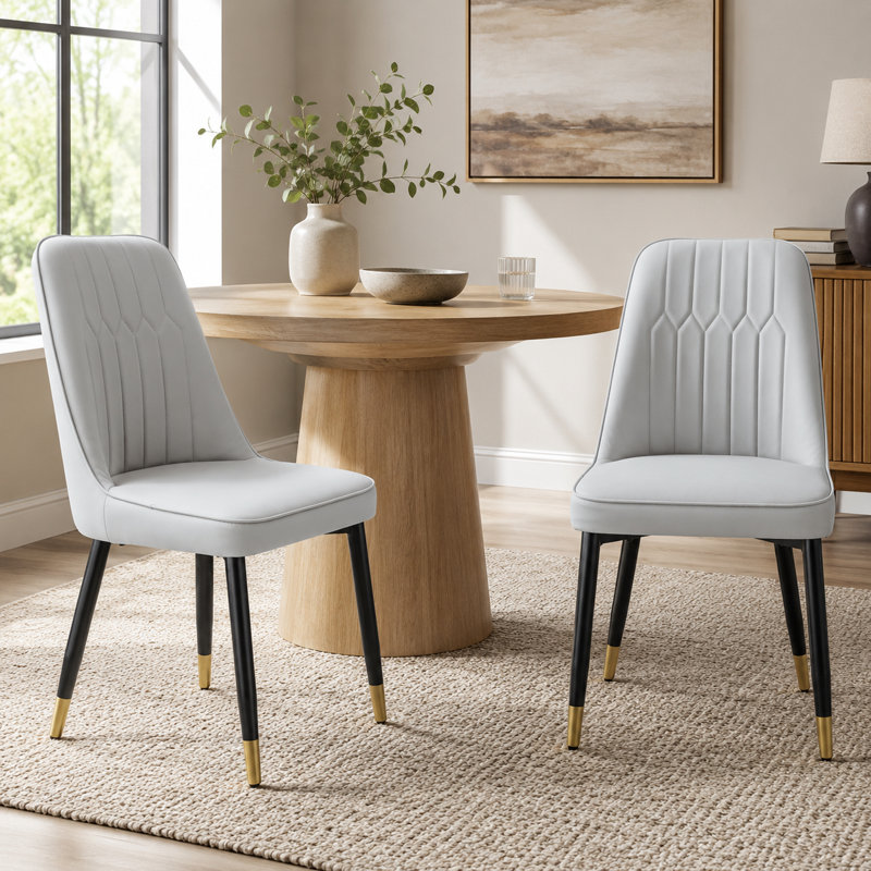 Chaise d'appoint Anareli, Gris clair