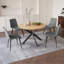 Ensemble de table de salle à manger ovale 7 pièces avec 6 chaises assorties pour la salle à manger-648957465-680779437