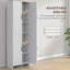 Garde-manger autoportant 72 po, armoire de rangement 4 portes avec tablettes réglables, armoire de cuisine 72 po