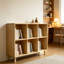 Étagère de rangement en bois à 6 cubes avec pieds