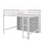 Lit mezzanine double avec tablettes-119971424