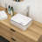 MONSFEST 12'' Ceramic Rectangular Bathroom Sink-100547407
