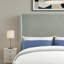 Tête de lit capitonnée tapissée à oreilles, tête de lit en bois massif avec pieds en bois, tête de lit à hauteur réglable de 47 po à 63 po, tête de lit en tissu au design moderne, beige-839609839-839609827