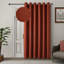 Linen 100% Blackout Eyelet Curtain Single Panel-2045078101
