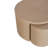 Cyrus Solid Wood Drum 2 Nesting Tables Set with Storage-105643395